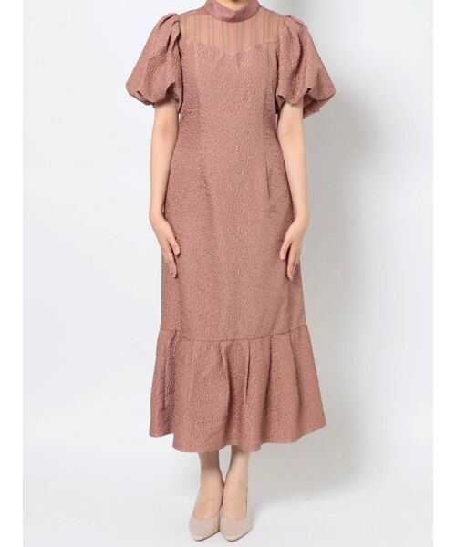 LAGUNAMOON（ラグナムーン）の「LADYジャガードフォルムドレス（ドレス・レディース・ブラック/ピンク/グリーン・SMALL/MEDIUM）」の18枚目の写真