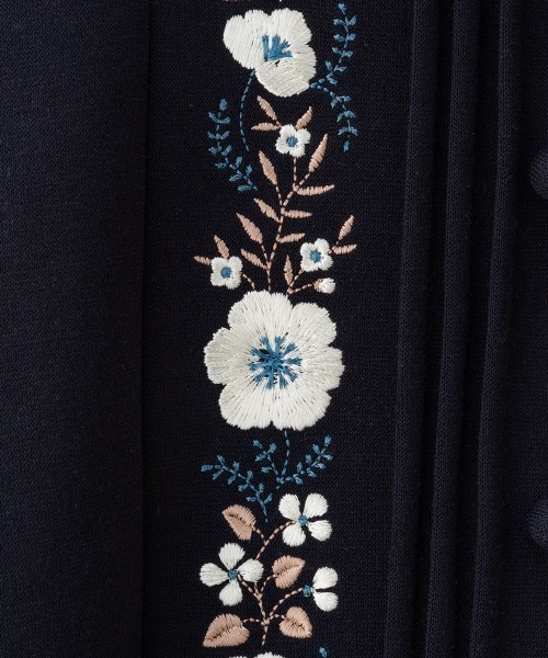 極美品✨25SS ランバン ストレッチポンチコンビワンピース 異素材 アシメ combimini（コンビミニ）の「日本製 長袖 しなやかストレッチ