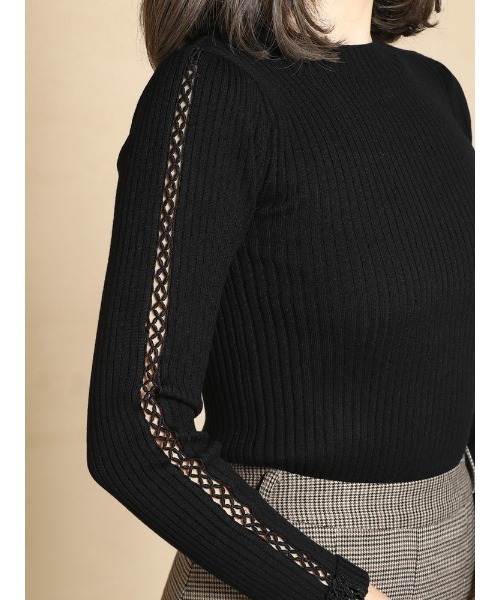 ダーリッチ　リブニット ダーリッチ Darich ファードッキングリブニットトップス （グレー