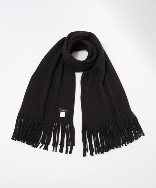 SHIPS(シップス)の「*SHIPS:〈ウォッシャブル〉Clacarbo(R) ビッグ ラッセル マフラー(マフラー・メンズ・ブラック/ベージュ・ONE SIZE)」の3枚目の写真