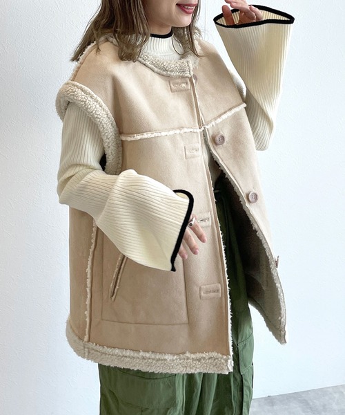 Chloe クロエ 55万 ラムファームートンジレ Chloe ムートンジレ ベスト