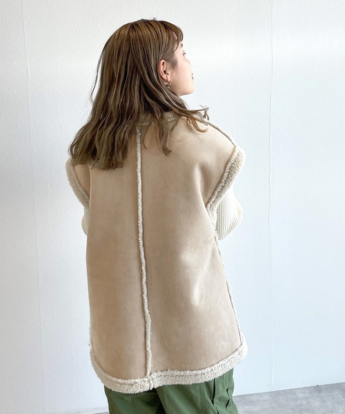 searoomlynn ☆ Reversible  ムートンボアベスト SeaRoomlynn - searoomlynn ☆ Reversible ムートンボアベストの通販