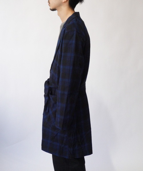 superNova.(スーパーノヴァ)の「Wind robe shirt - Flannel check(その他アウター・メンズ・ネイビー・M)」の5枚目の写真
