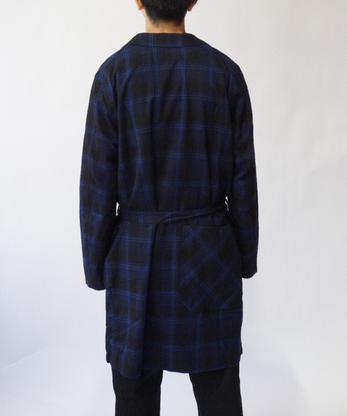 superNova.(スーパーノヴァ)の「Wind robe shirt - Flannel check(その他アウター・メンズ・ネイビー・M)」の6枚目の写真