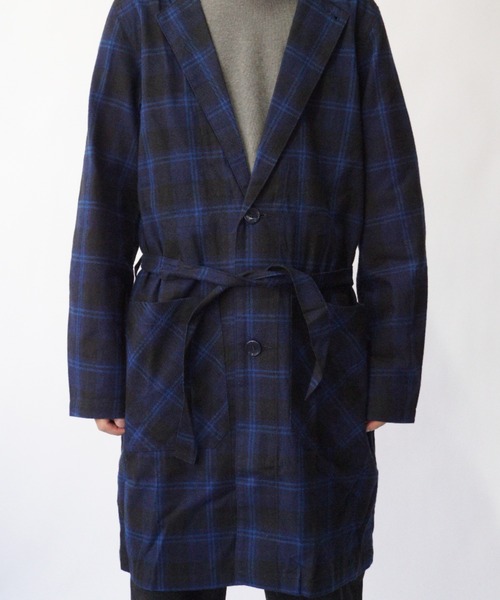 superNova.(スーパーノヴァ)の「Wind robe shirt - Flannel check(その他アウター・メンズ・ネイビー・M)」の7枚目の写真
