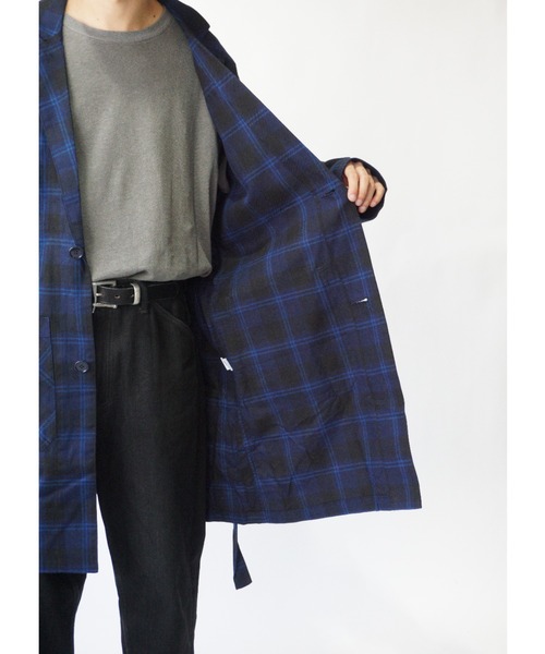 superNova.(スーパーノヴァ)の「Wind robe shirt - Flannel check(その他アウター・メンズ・ネイビー・M)」の9枚目の写真