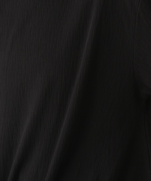 LEPSIM(レプシィム)の「テレコ袖ボリュームプルオーバー 295600(Tシャツ/カットソー・レディース・ブラック/イエロー/ブルー/グレイッシュベージュ・FREE)」の6枚目の写真