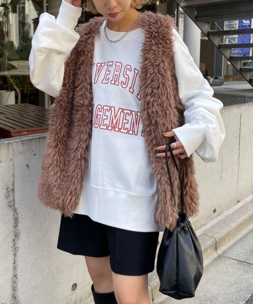 CIAOPANIC（チャオパニック）の「ボリュームファーベスト（ベスト