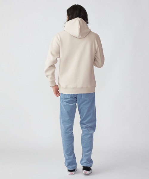 SHIPS（シップス）の「*SHIPS: ワンポイント ロゴ 梨地 ボンディング フリース プルオーバー パーカー（パーカー・メンズ・ブラック/グレー/ベージュ・SMALL/MEDIUM/LARGE/X-LARGE）」の8枚目の写真