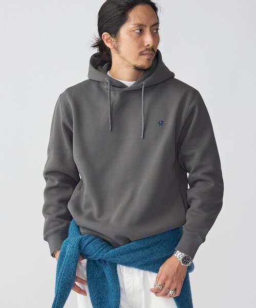 SHIPS（シップス）の「*SHIPS: ワンポイント ロゴ 梨地 ボンディング フリース プルオーバー パーカー（パーカー・メンズ・ブラック/グレー/ベージュ・SMALL/MEDIUM/LARGE/X-LARGE）」の16枚目の写真