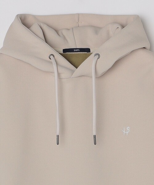 SHIPS（シップス）の「*SHIPS: ワンポイント ロゴ 梨地 ボンディング フリース プルオーバー パーカー（パーカー・メンズ・ブラック/グレー/ベージュ・SMALL/MEDIUM/LARGE/X-LARGE）」の21枚目の写真