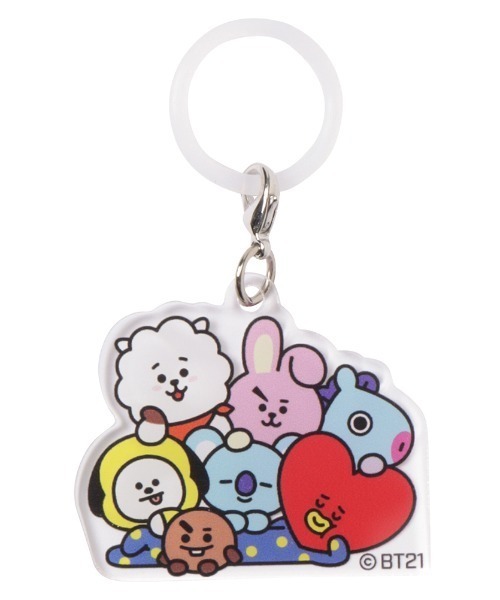 BT21（ビーティーイシビル）の「【アクリルチャーム付き】BT21 アソートトレーナー（スウェット・レディース・ブラック/ホワイト系1/ホワイト/ブラック系1・フリー）」の22枚目の写真