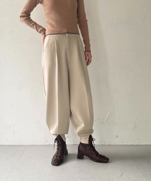 CLEIO（クレイオ）の「【CLEIO】ボリュームスリットパンツ（その他パンツ・レディース・ライトベージュ/ブラック・S/M）」の15枚目の写真