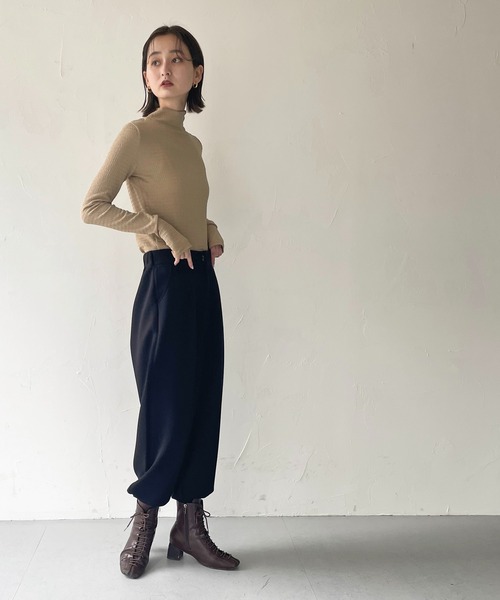 CLEIO（クレイオ）の「【CLEIO】ボリュームスリットパンツ（その他パンツ・レディース・ライトベージュ/ブラック・S/M）」の20枚目の写真