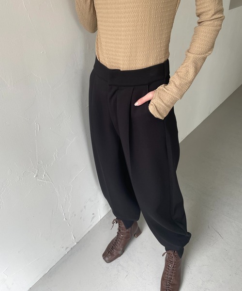 CLEIO（クレイオ）の「【CLEIO】ボリュームスリットパンツ（その他パンツ・レディース・ライトベージュ/ブラック・S/M）」の14枚目の写真