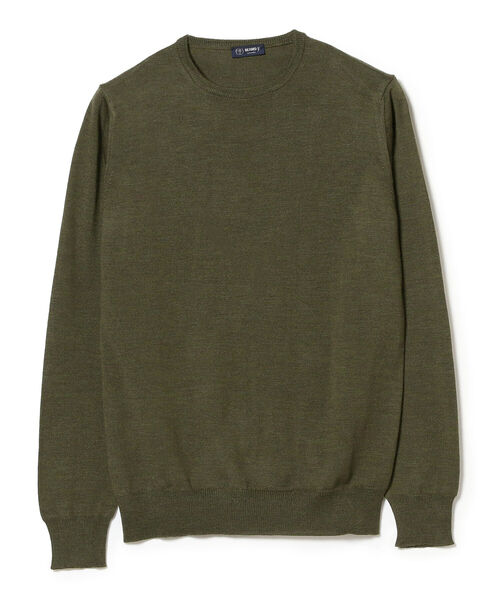 BEAMS F / 21ゲージ クルーネック ニット