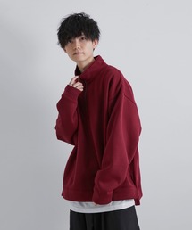 JUNRED | 【Alpinus×JUNRed】ワンポイントハーフジップスウェットアンサンブル (ロンTee付き)(スウェット)