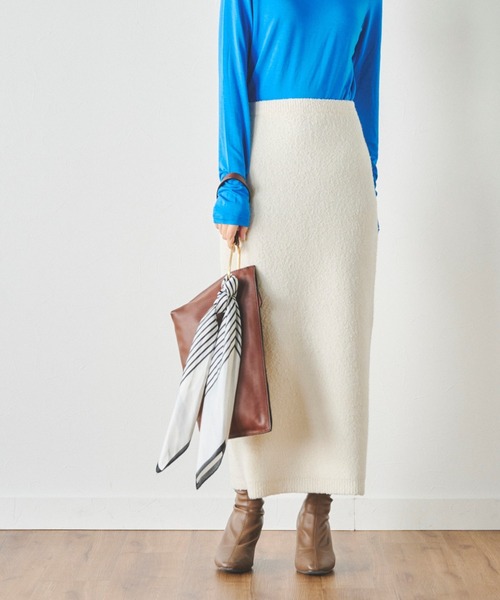 ブークレーニットスカート《手洗い可能》