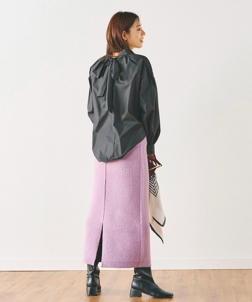 ブークレーニットスカート《手洗い可能》