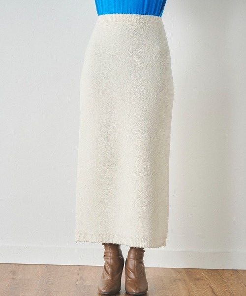 ブークレーニットスカート《手洗い可能》