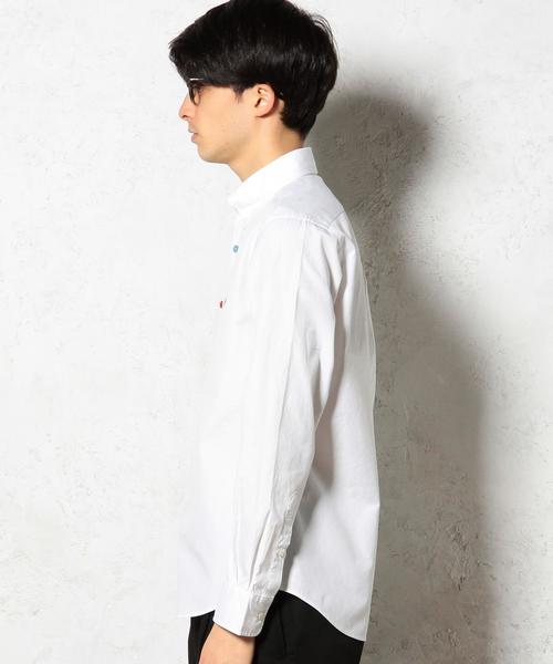 green label relaxing(グリーンレーベルリラクシング)の「【WEB限定】★★B/CRA P/OX EMBRO BD シャツ(シャツ/ブラウス・メンズ・ロイヤルブルー/ホワイト・X-LARGE/SMALL/MEDIUM/LARGE)」の7枚目の写真