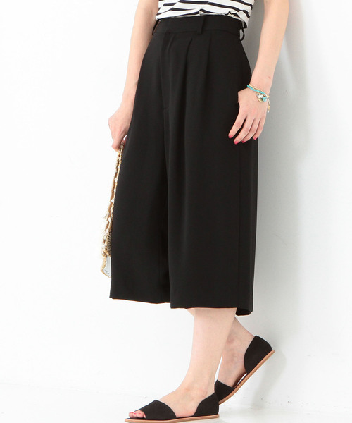 Another Edition（アナザーエディション）の「ポリエステルダブルクロス6分パンツ/AEBC　PE ダブルクロス 6ブ PT◆（その他パンツ・レディース・オフホワイト/ブラック・MEDIUM/SMALL）」の2枚目の写真