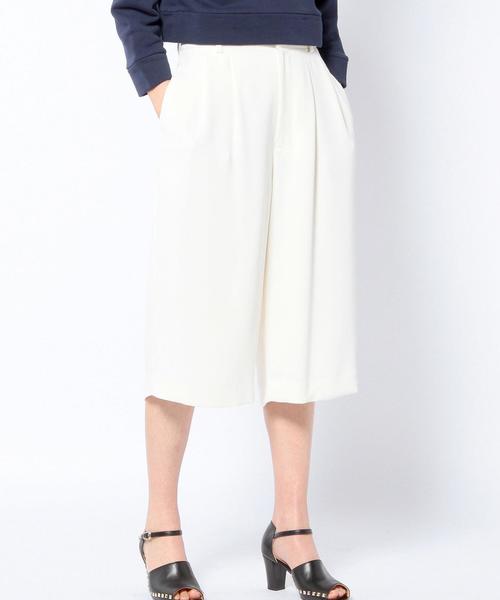 Another Edition（アナザーエディション）の「ポリエステルダブルクロス6分パンツ/AEBC　PE ダブルクロス 6ブ PT◆（その他パンツ・レディース・オフホワイト/ブラック・MEDIUM/SMALL）」の9枚目の写真