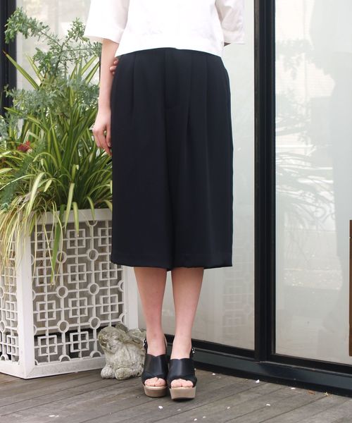 Another Edition（アナザーエディション）の「ポリエステルダブルクロス6分パンツ/AEBC　PE ダブルクロス 6ブ PT◆（その他パンツ・レディース・オフホワイト/ブラック・MEDIUM/SMALL）」の18枚目の写真