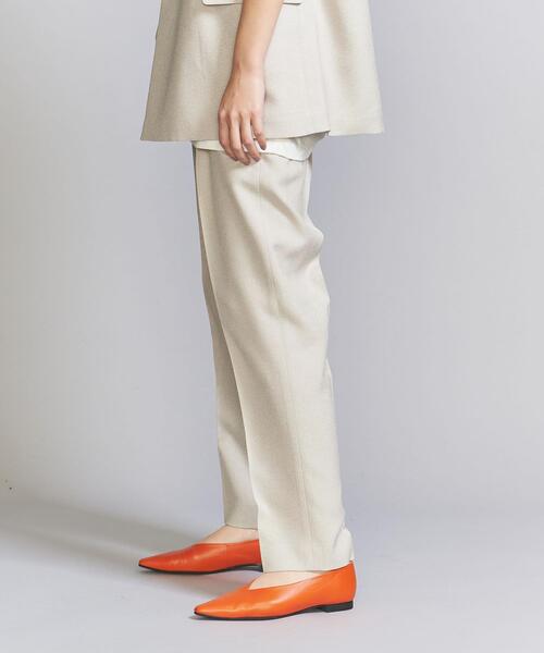 BEAUTY&YOUTH UNITED ARROWS(ビューティーアンドユースユナイテッドアローズ)の「リネンライク タックテーパードパンツ -ウォッシャブル-(スラックス・レディース・ナチュラル/ライトブルー/ネイビー・XS/S/M/L)」の17枚目の写真