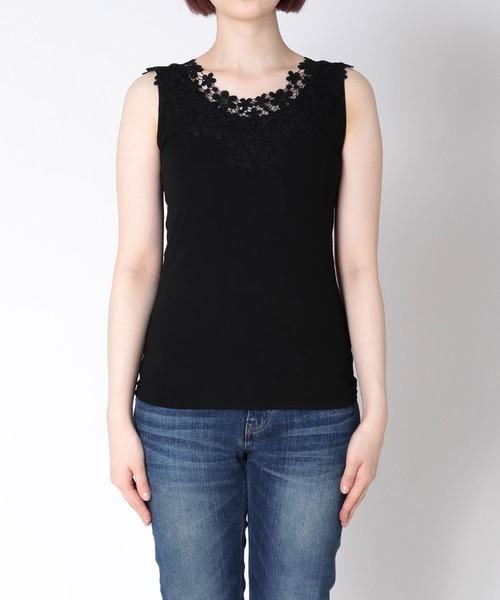 Cepica（セピカ）の「TioTio 2Wayパーツレースタンク（タンクトップ・レディース・グレー/ブラック/オフホワイト・FREE）」の12枚目の写真