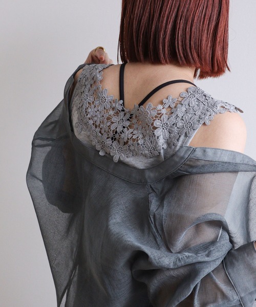 Cepica（セピカ）の「TioTio 2Wayパーツレースタンク（タンクトップ・レディース・グレー/ブラック/オフホワイト・FREE）」の21枚目の写真