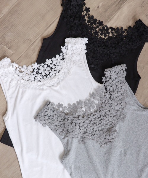 Cepica（セピカ）の「TioTio 2Wayパーツレースタンク（タンクトップ・レディース・グレー/ブラック/オフホワイト・FREE）」の22枚目の写真