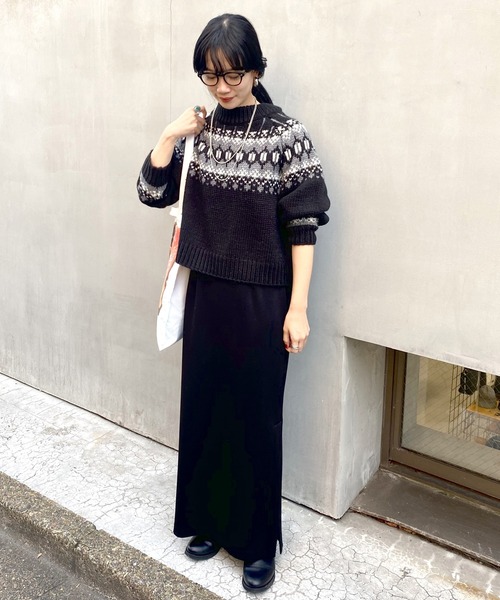 SHENERY（シーナリー）の「ノルディックショートニット（ニット/セーター・レディース・オフホワイト/ブラック・FREE）」の20枚目の写真