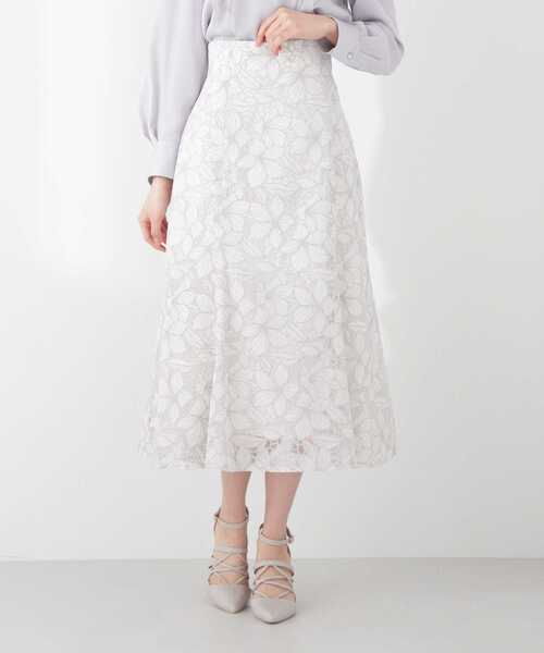 PROPORTION BODY DRESSING(プロポーションボディドレッシング)の「オパールマーメイドレーススカート / 1213120209(スカート・レディース・グレー/ブルー・SMALL/MEDIUM)」の8枚目の写真