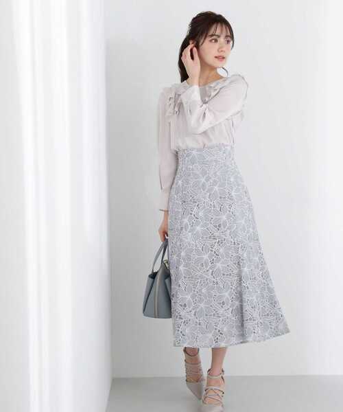 PROPORTION BODY DRESSING(プロポーションボディドレッシング)の「オパールマーメイドレーススカート / 1213120209(スカート・レディース・グレー/ブルー・SMALL/MEDIUM)」の12枚目の写真