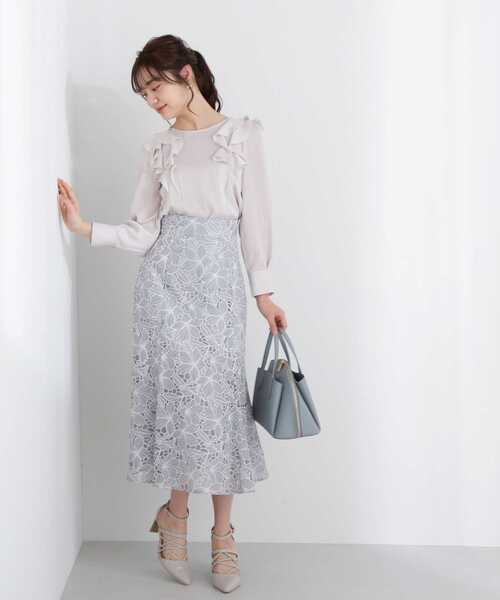 PROPORTION BODY DRESSING(プロポーションボディドレッシング)の「オパールマーメイドレーススカート / 1213120209(スカート・レディース・グレー/ブルー・SMALL/MEDIUM)」の13枚目の写真