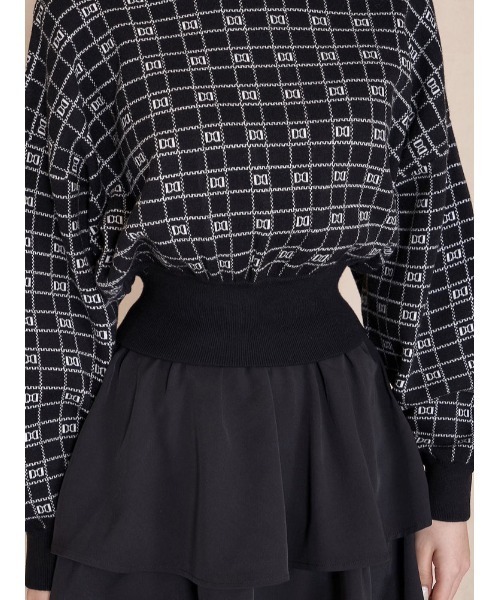 DDロゴボリュームニットトップス（ニット/セーター）｜Darich