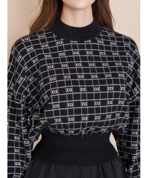 DDロゴボリュームニットトップス（ニット/セーター）｜Darich