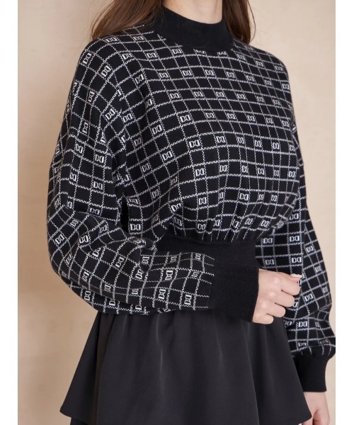 DDロゴボリュームニットトップス（ニット/セーター）｜Darich