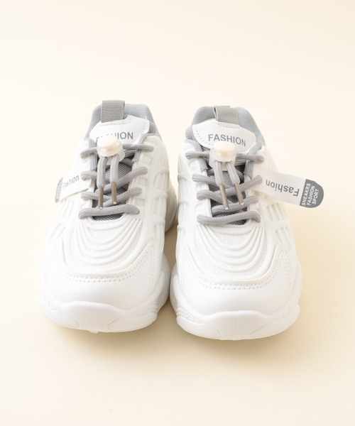 URBAN CHERRY（アーバンチェリー）の「デザインダッドシューズ（スニーカー・キッズ・グリーン/ピンク/グレー・18.0cm/22.0cm/20.0cm/17.0cm/19.5cm/17.5cm/21.5cm/18.5cm/16.5cm/21.0cm/20.5cm/19.0cm）」の9枚目の写真