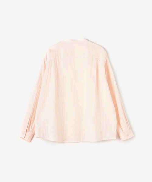 DANTON(ダントン)の「DANTON | 〈別注〉ダブルガーゼ バンドカラーシャツ WOMEN(シャツ/ブラウス・レディース・ピンク/ライトグレー/ホワイト・34/36)」の12枚目の写真