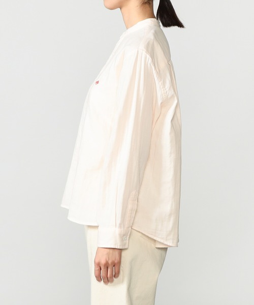 DANTONダブルガーゼバンドカラーシャツ DANTON（ダントン）の「DANTON | 〈別注〉ダブルガーゼ バンドカラー