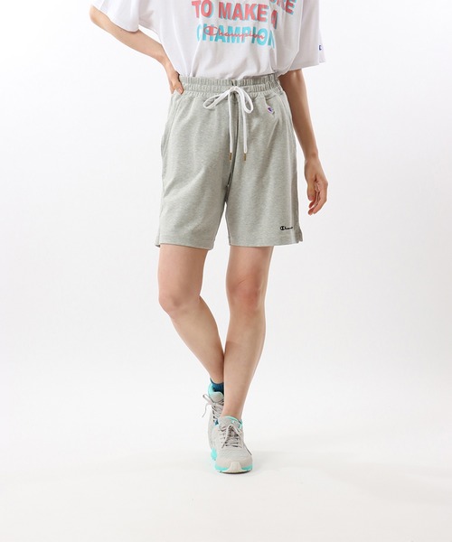 Champion(チャンピオン)の「【Champion/チャンピオン】レディース スポーツ ショーツ(その他パンツ・レディース・グレー/ブラック・MEDIUM/LARGE)」の1枚目の写真