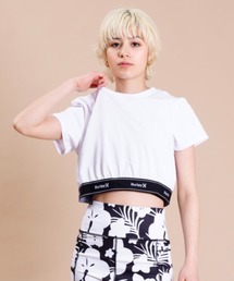 Hurley  | Hurley/ハーレー  水陸両用/ショート丈ロゴジャガードバンドTシャツ/ラッシュガード   WSS2320033(Tシャツ/カットソー)