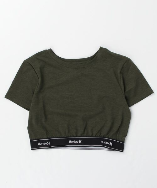 Hurley （ハーレー）の「Hurley/ハーレー  水陸両用/ショート丈ロゴジャガードバンドTシャツ/ラッシュガード   WSS2320033（Tシャツ/カットソー・レディース・ホワイト/カーキ/ブラック・M/S）」の4枚目の写真