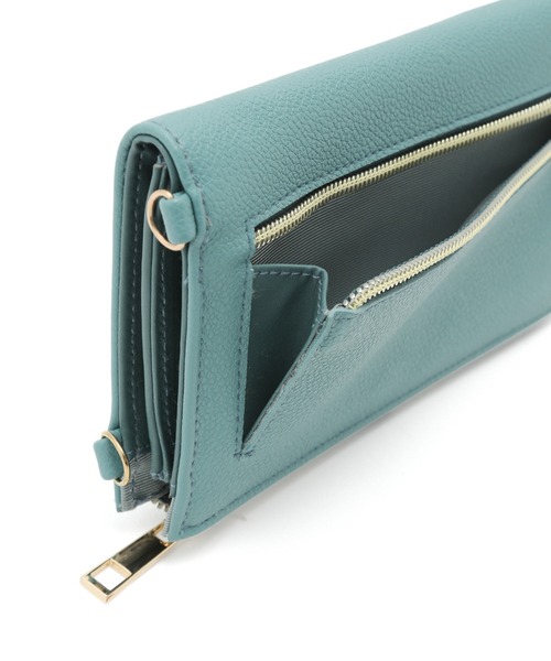 ROPE' PICNIC（ロペピクニック）の「【WEB限定カラー:ブルー,オレンジ】スマホ＆ウォレットショルダーバッグ（ショルダーバッグ・レディース・ブラック/ブルー/オレンジ/キナリ・FREE）」の18枚目の写真