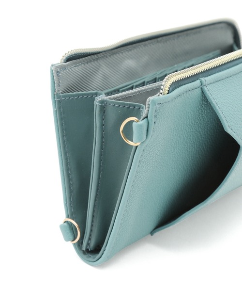 ROPE' PICNIC（ロペピクニック）の「【WEB限定カラー:ブルー,オレンジ】スマホ＆ウォレットショルダーバッグ（ショルダーバッグ・レディース・ブラック/ブルー/オレンジ/キナリ・FREE）」の19枚目の写真