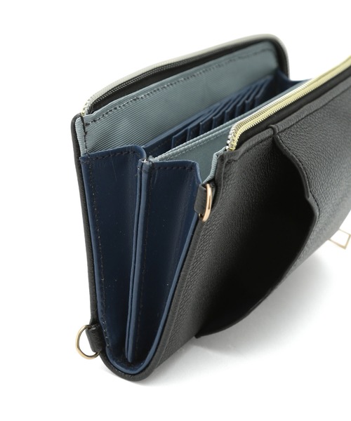 ROPE' PICNIC（ロペピクニック）の「【WEB限定カラー:ブルー,オレンジ】スマホ＆ウォレットショルダーバッグ（ショルダーバッグ・レディース・ブラック/ブルー/オレンジ/キナリ・FREE）」の22枚目の写真