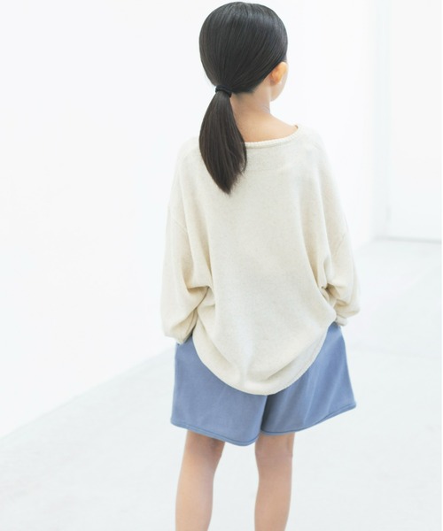 ooju(オージュ)の「【ooju】ルーズニット(キッズ)(ニット/セーター・キッズ・オフホワイト/ブラウン・1/2/3/4)」の5枚目の写真
