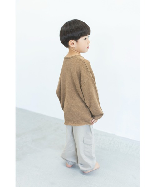 ooju(オージュ)の「【ooju】ルーズニット(キッズ)(ニット/セーター・キッズ・オフホワイト/ブラウン・1/2/3/4)」の10枚目の写真